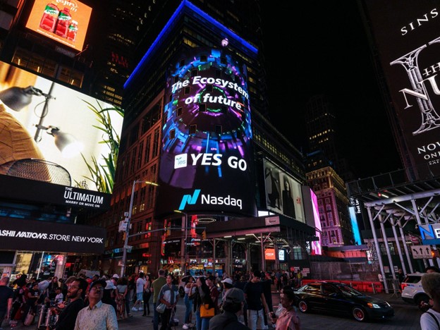Discover the Yesgo (YESGO) Listing on XT.COM and Launch on Nasdaq billboard in Times Square