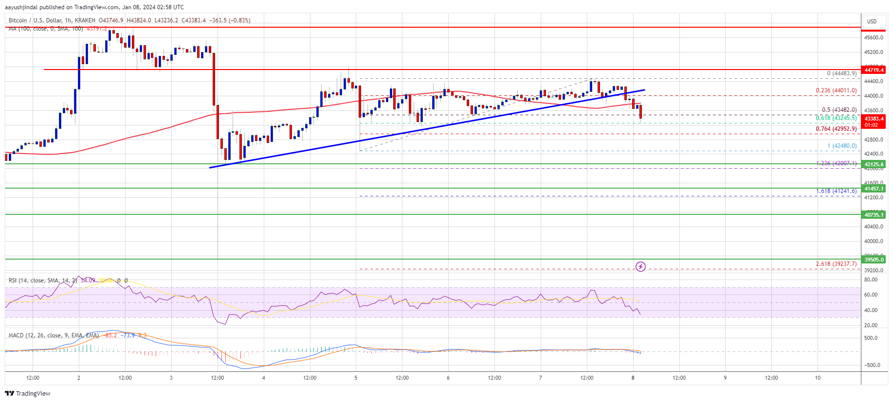 Bitcoin Price Plunge Imminent as Bears Protect Key Resistance