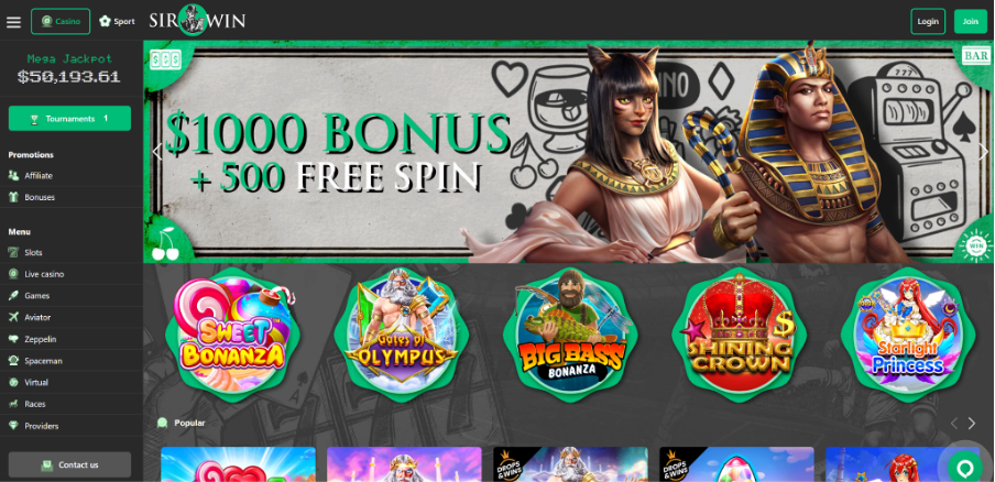 SirWin Crypto Casino & Sports Betting | NewsBTC