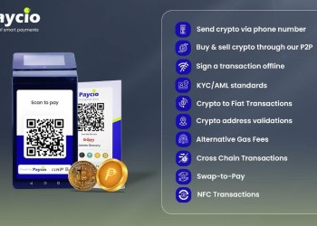 Paycio First-of-its-kind Crypto Payments App – Launched, Allowing Users to Transact via Mobile Numbers