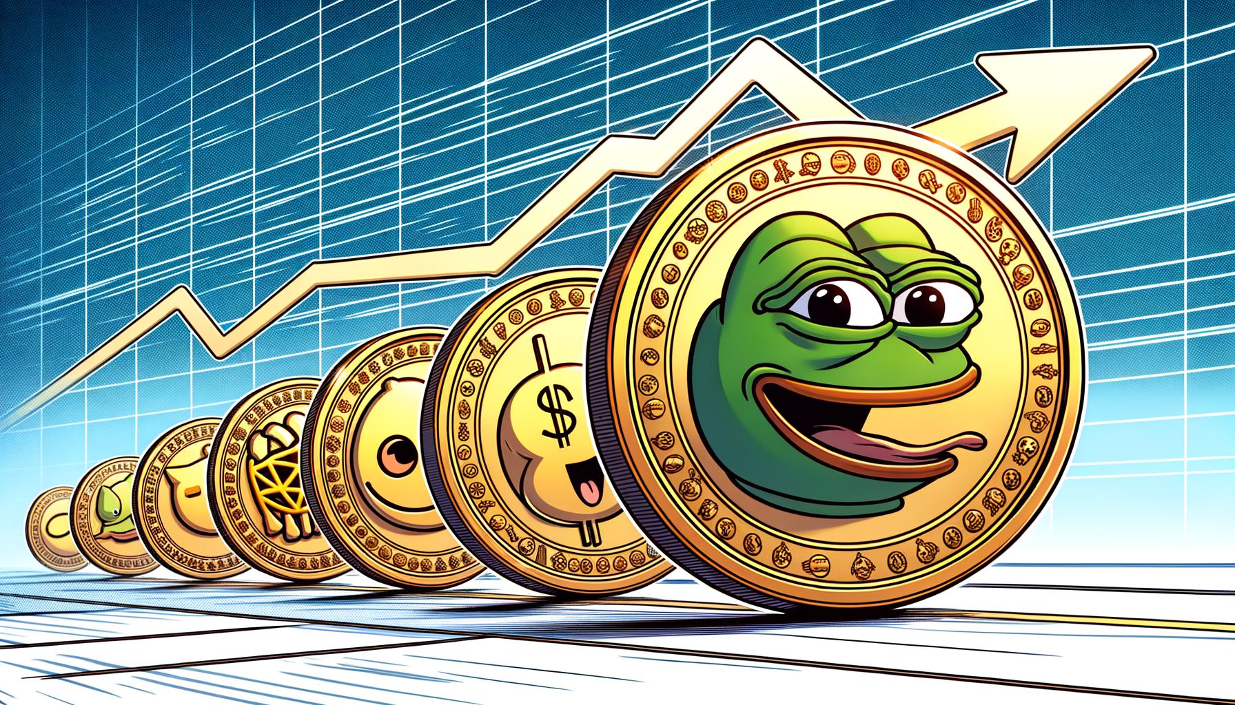 PEPE Leads the Pack: Outpacing Other MEME Coins In Market Surge