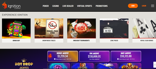 Ignition Casino our top real money online casino