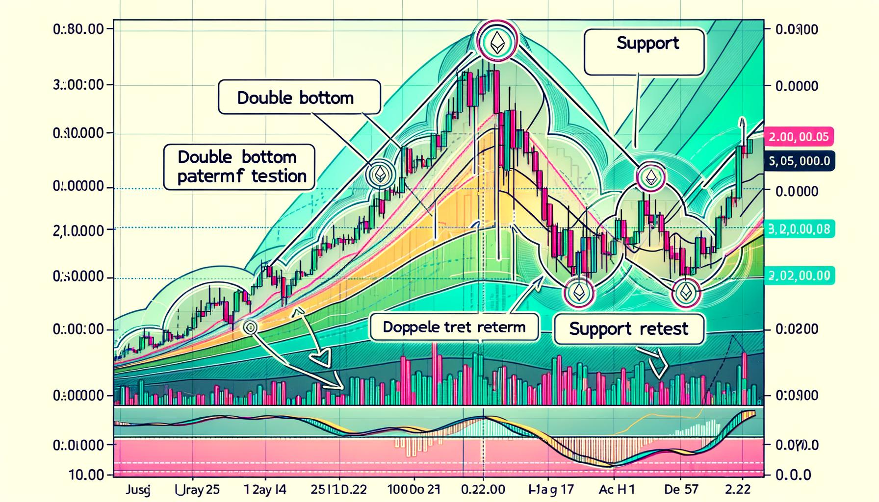 Ethereum Price Support Retest: Is a Double Bottom Pattern Emerging?
