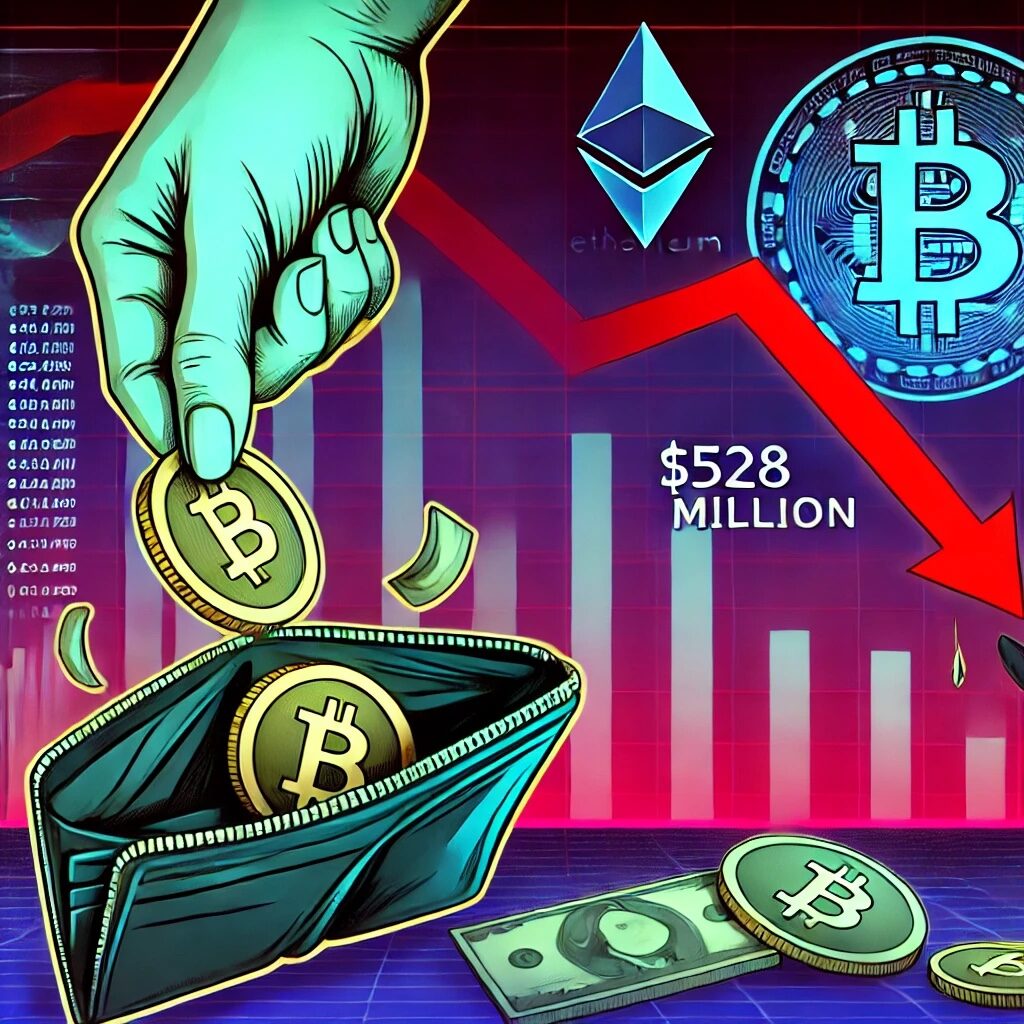 Investors Pull Back: $528 Million Vanishes From Crypto Funds Amid Economic Fear