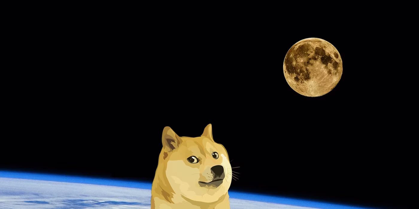 ¿Hacia la luna? Dogecoin se dispara con un aumento del 73% en direcciones rentables