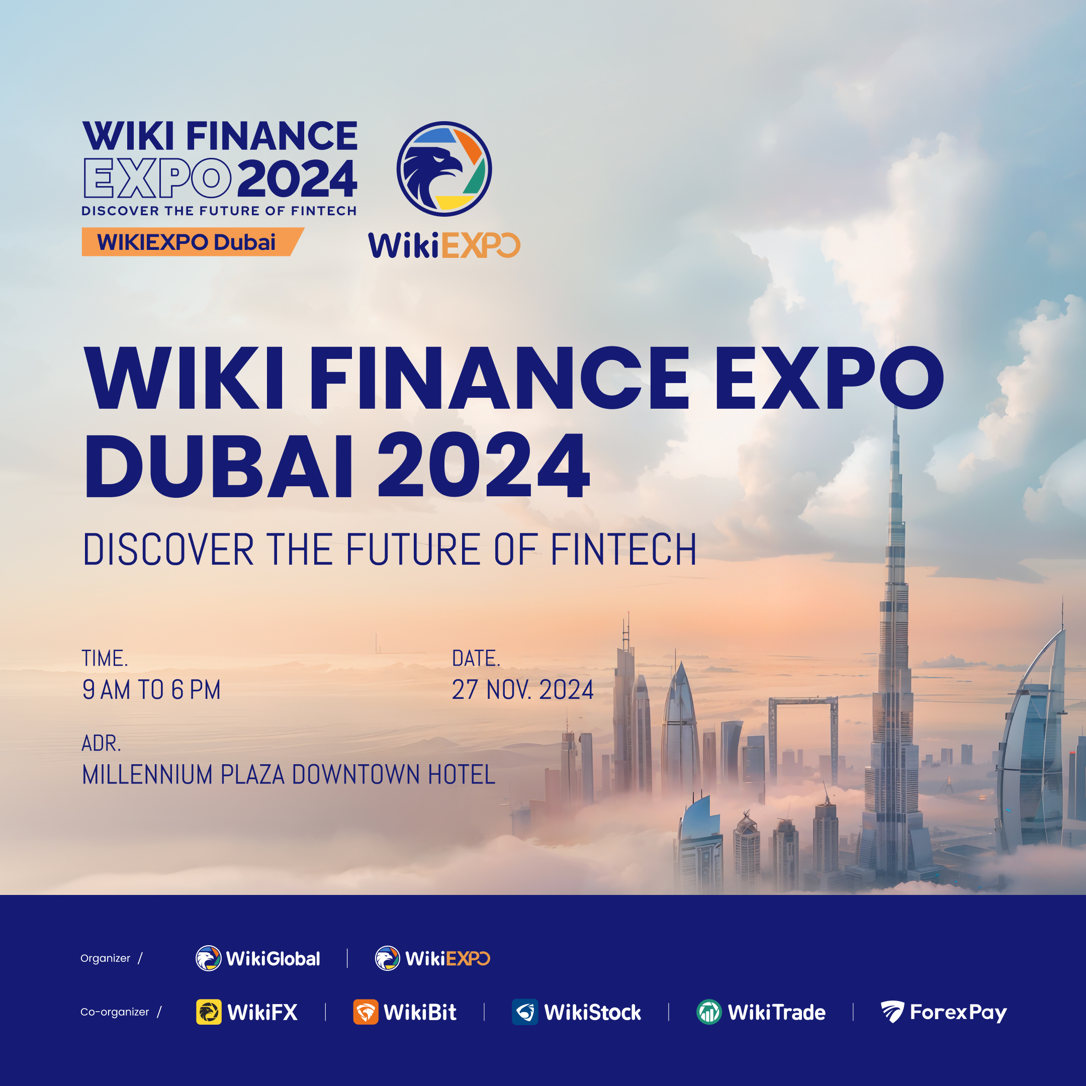 Wiki Finance Expo Dubai 2024 will be held on Nov 27th! NewsBTC
