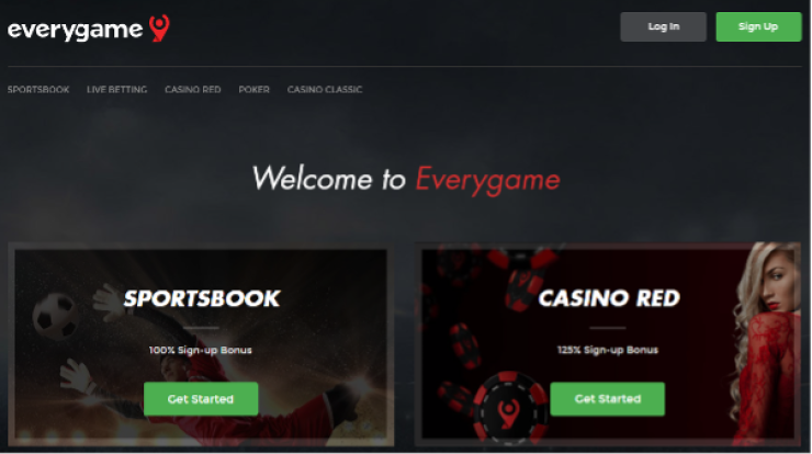 everygame has a sportsbook and two live dealer casinos