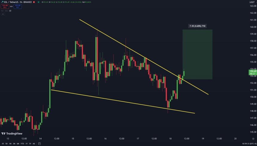 Solana Struggles To Break $160 Resistance As Top Analyst Predicts A Coming Surge