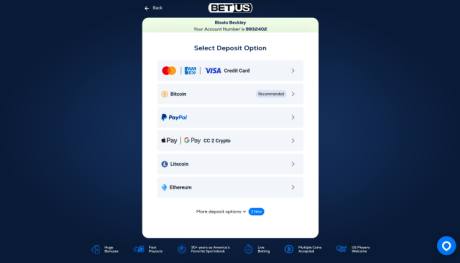 BetUS make a deposit
