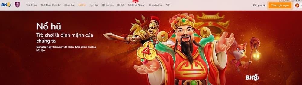 Chơi game Nổ Hũ tại nhà cái uy tín
