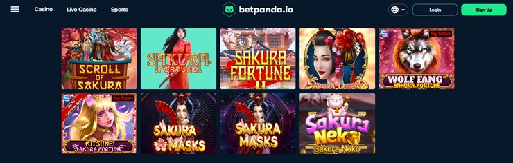 betpanda japanese themed slots