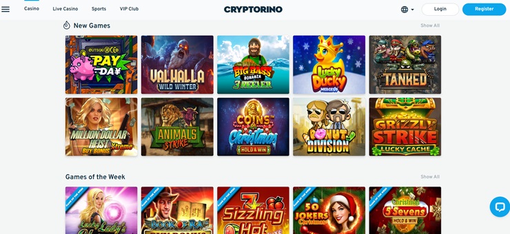 cryptorino new casino games