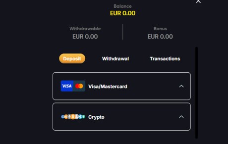 Depunere la Instant Casino