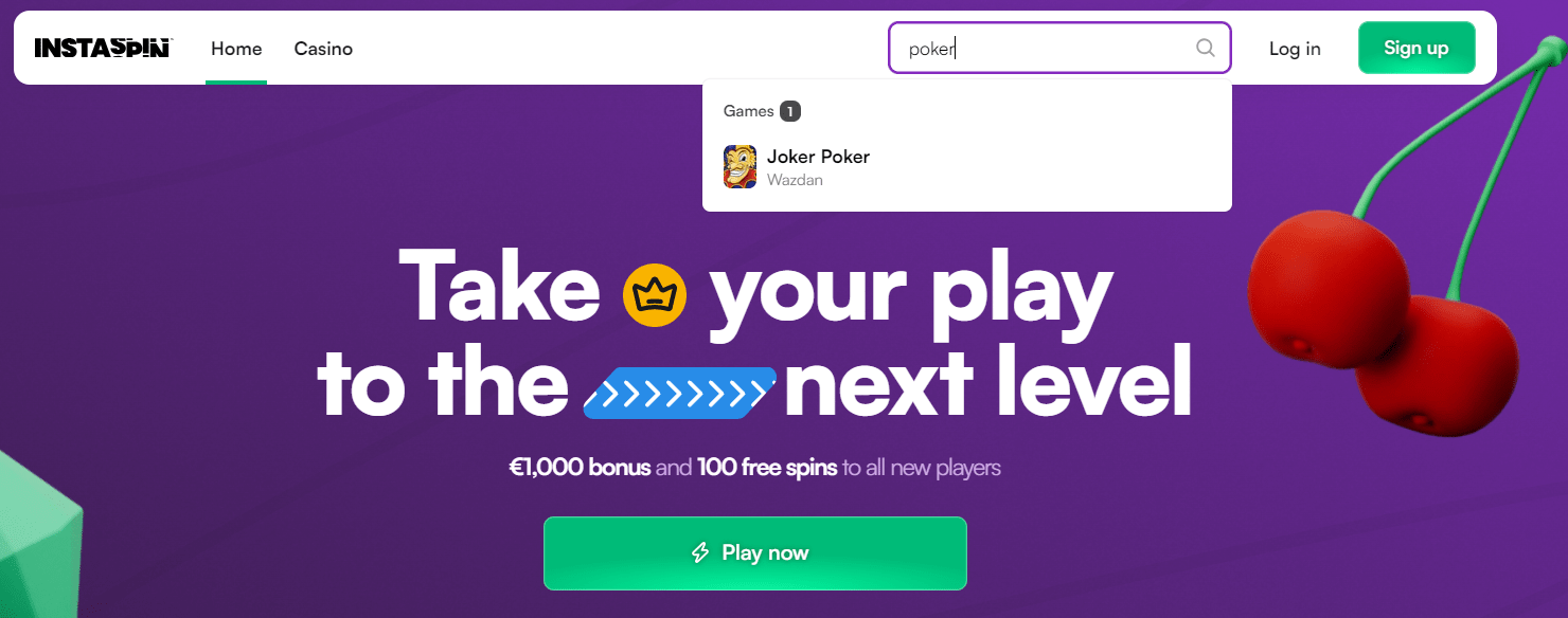 Live poker na InstaSpin casinu