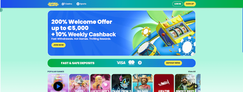 Samba Slots ofrece lo mejor de las tragaperras y casino online sin licencia.
