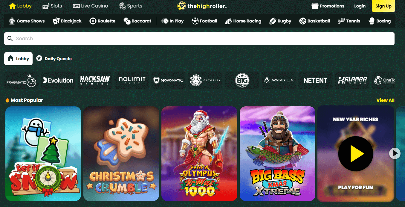 The High Roller - best online casinos