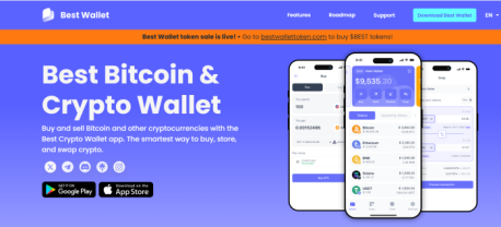 Best Wallet app homepage