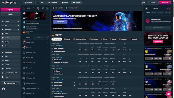 BetPlay Sportsbook Free Bets