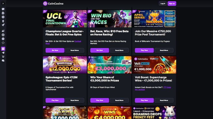 CoinCasino Sports Betting Promotions