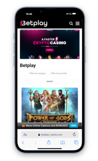 betplay crypto casino on a smartphone