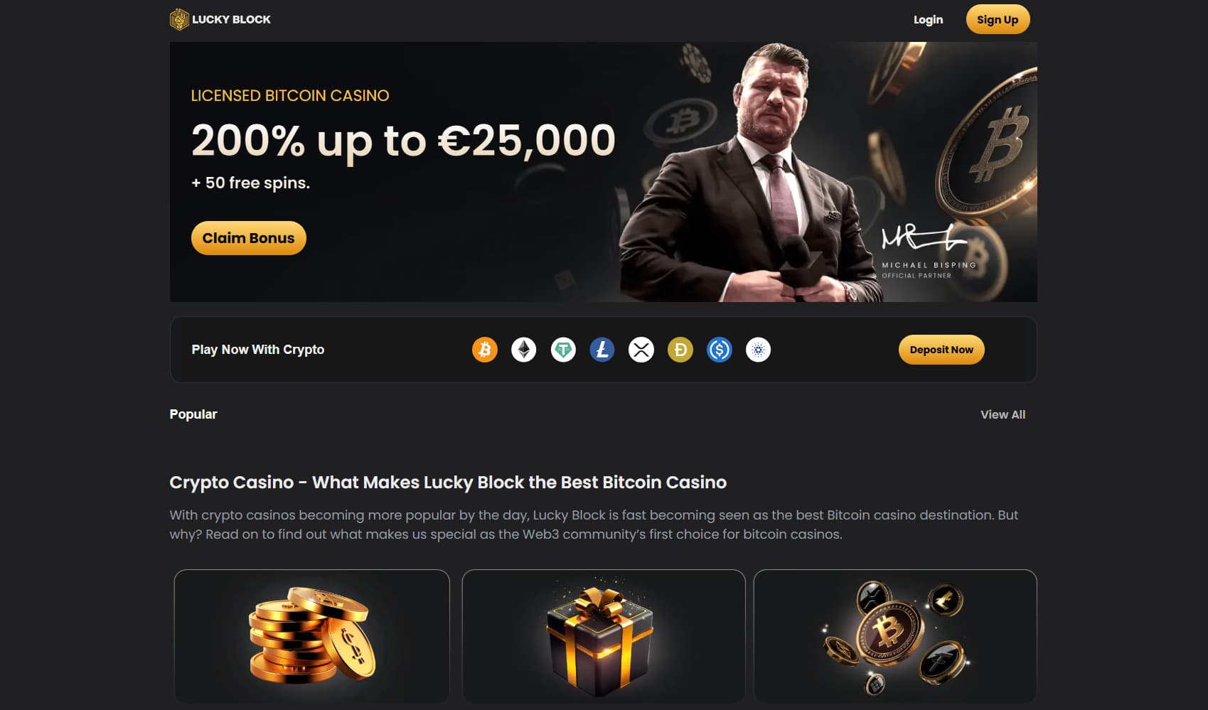 The Lucky Block Homepage