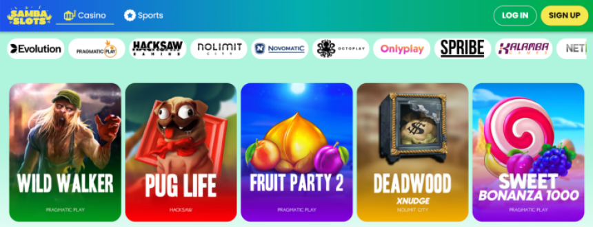 Samba Slots онлайн ротативки