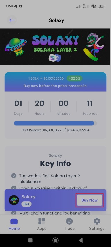 Beli solaxy - Trending crypto