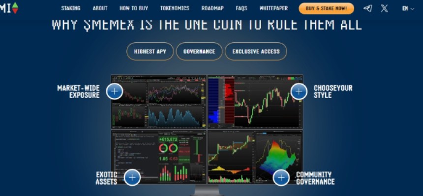 موقع Meme Index يعرض المؤشرات التي يقدمها المشروع