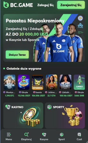 Nowe kasyno BC Game