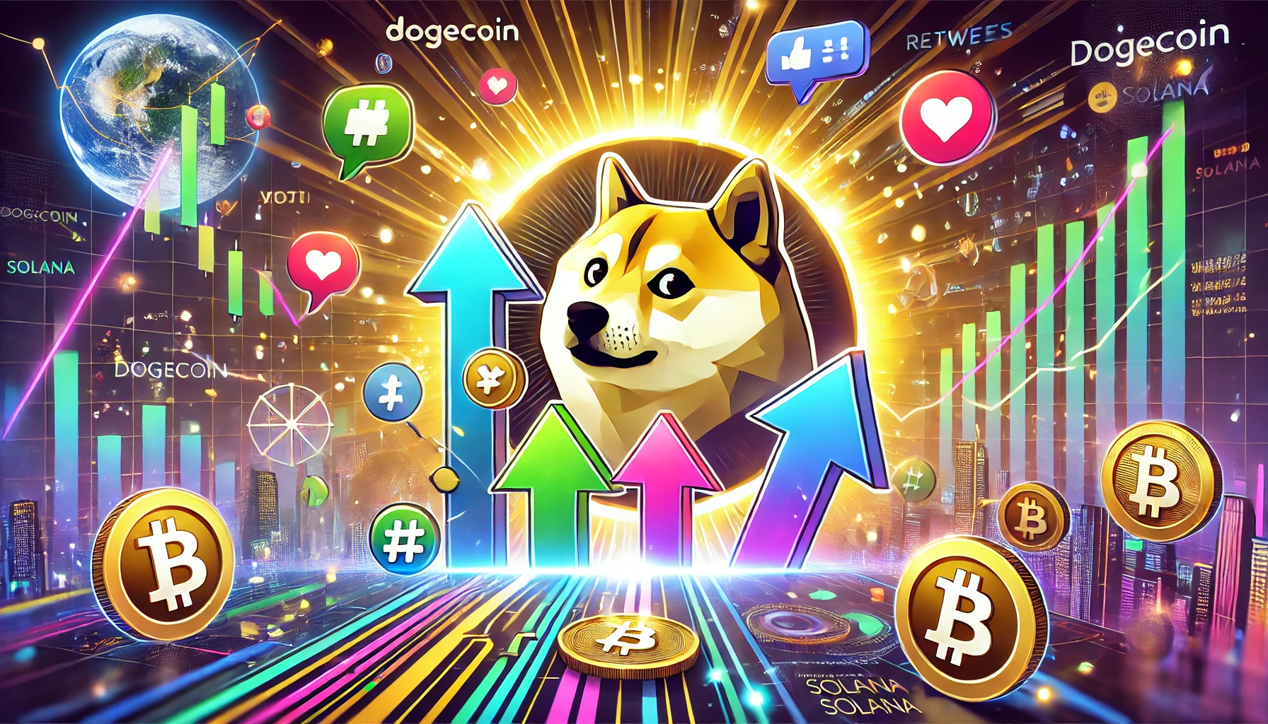 Social Media Turns Bullish On Dogecoin, Solana As Market Rebounds