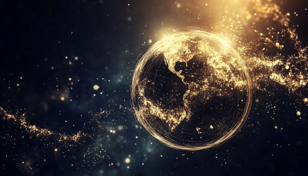 宇宙の中にある地球