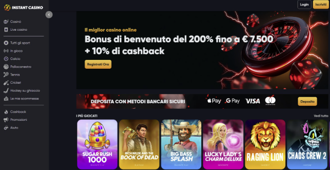 nuovi casino online - instant casino