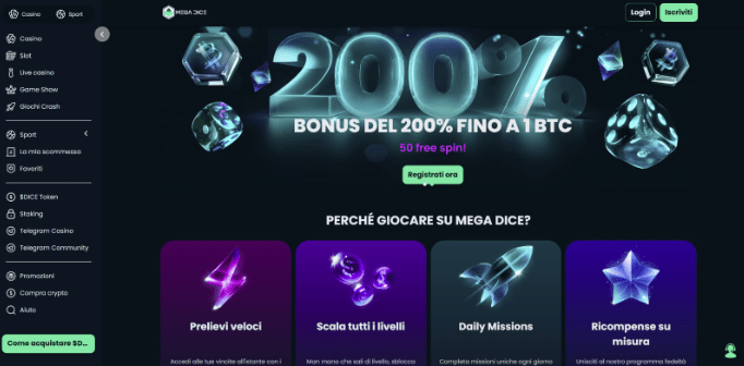 nuovi casino online - mega dice