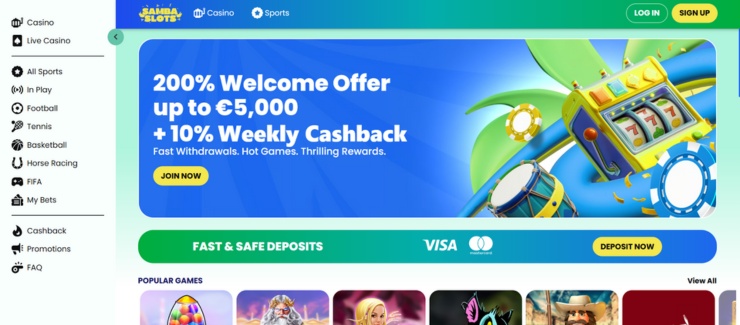 SambaSlots Casino 2025