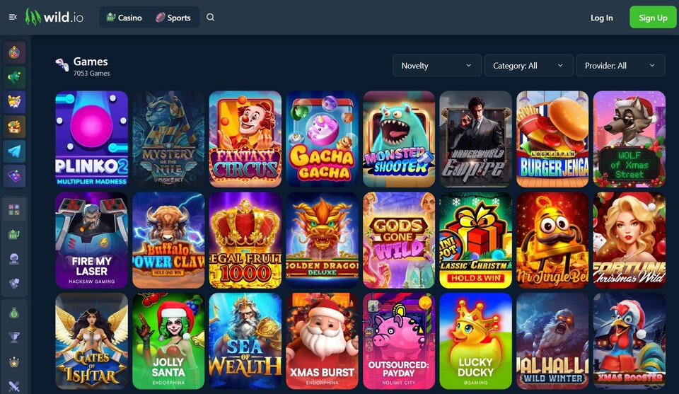 онлайн казино wild.io