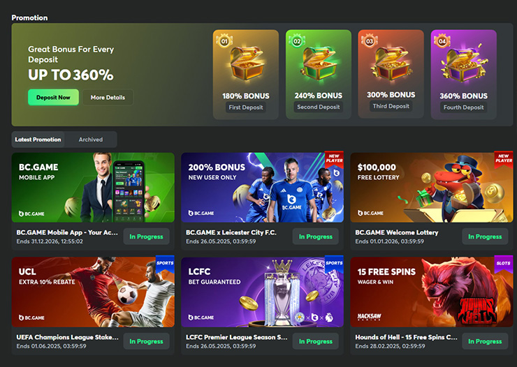 bc.game casino bonuses