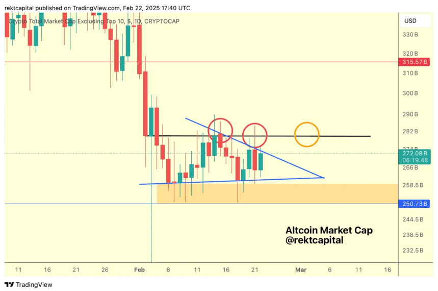 Capitalización de mercado de Altcoin