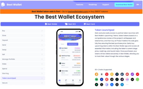 Best Wallet landing page