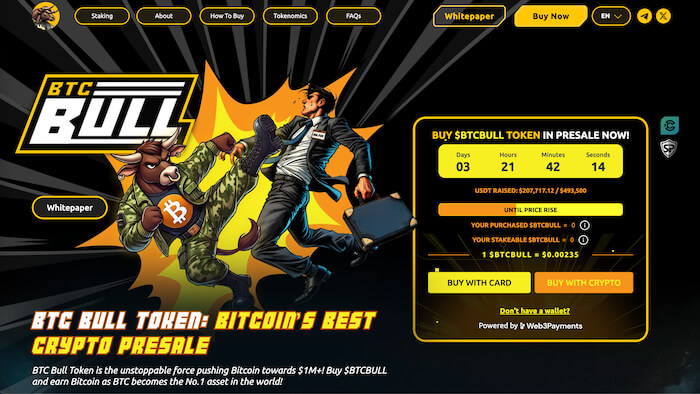 واجهة اكتتاب BTCBULL تعرض أبرز بياناته