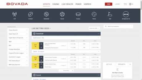 Bovada New Mexico Sports Betting Lobby