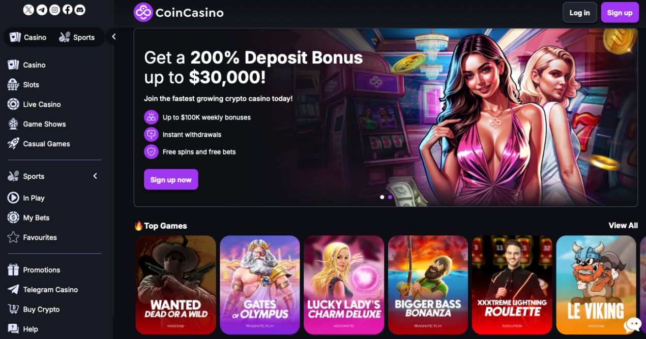 CoinCasino, bitcoin casino