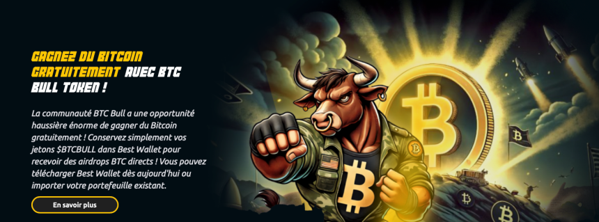 Interface de Bitcoin Bull $BTCBULL
