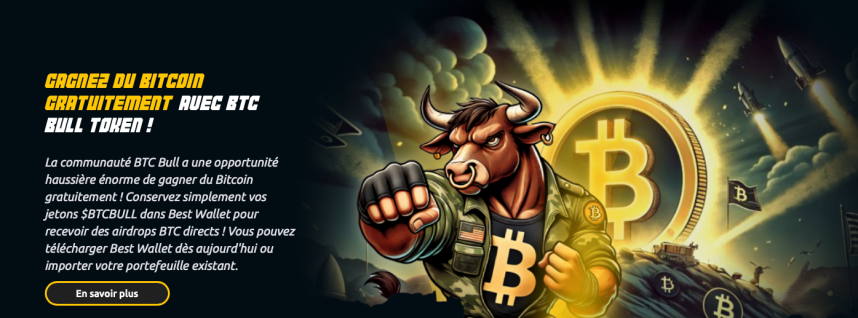 Interfaz de Bitcoin Bull $BTCBULL