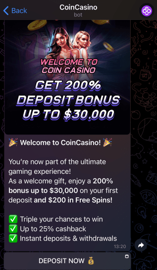 Coin Casino Telegram beste telegram casinos Nederland