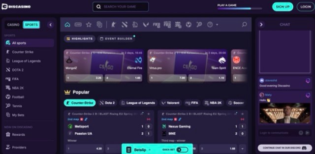 CoinCasino spordiennustus