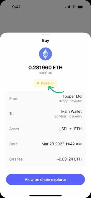 Gebühren von Best Wallet