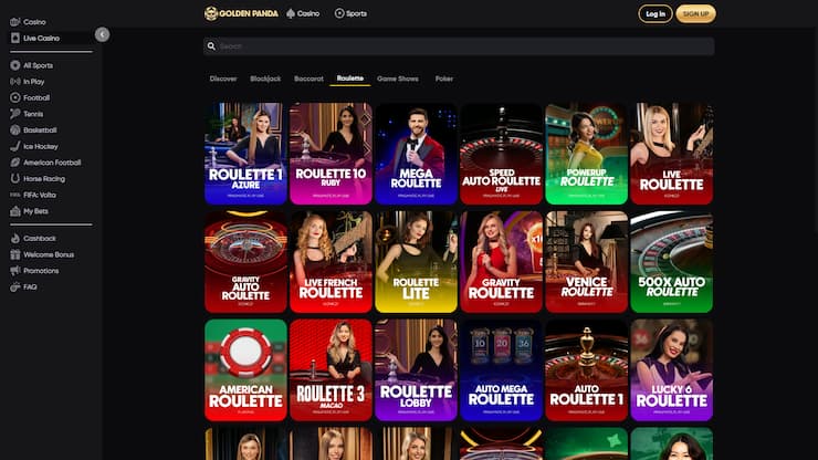 Golden Panda - elegants dizains un izsmalcināta lietotāja pieredze