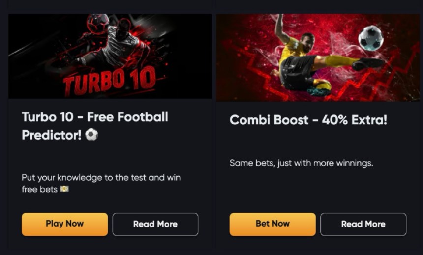 Instant Casino spordi boonused