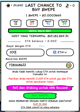 beli $WEPE - Prediksi Harga Wall Street Pepe