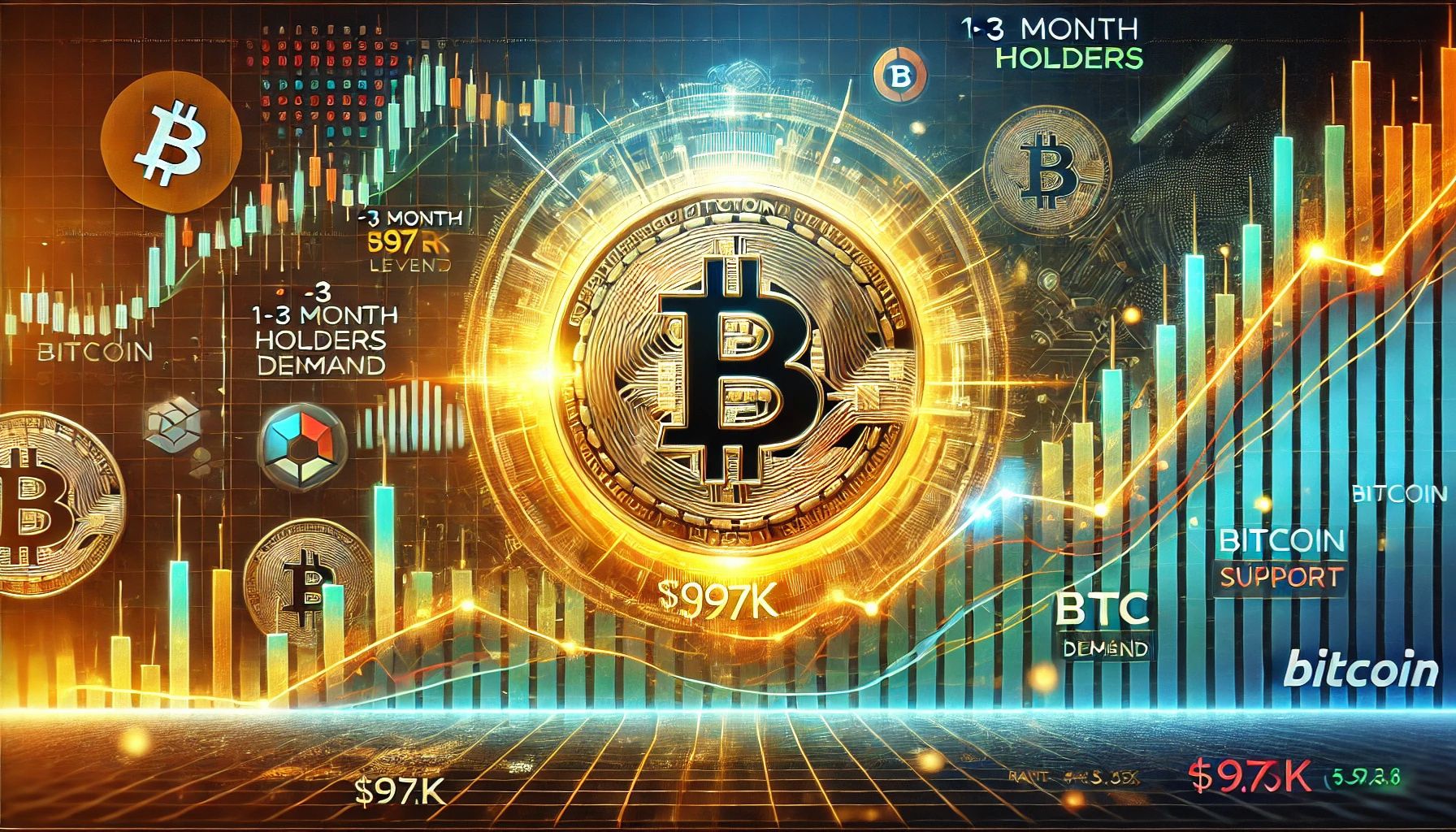 Can Bitcoin Hold $97K? – 1-3 Month Holders’ Data Reveals Crucial BTC Demand